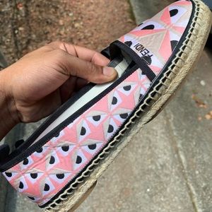 FENDI Junia Flat Espadrilles